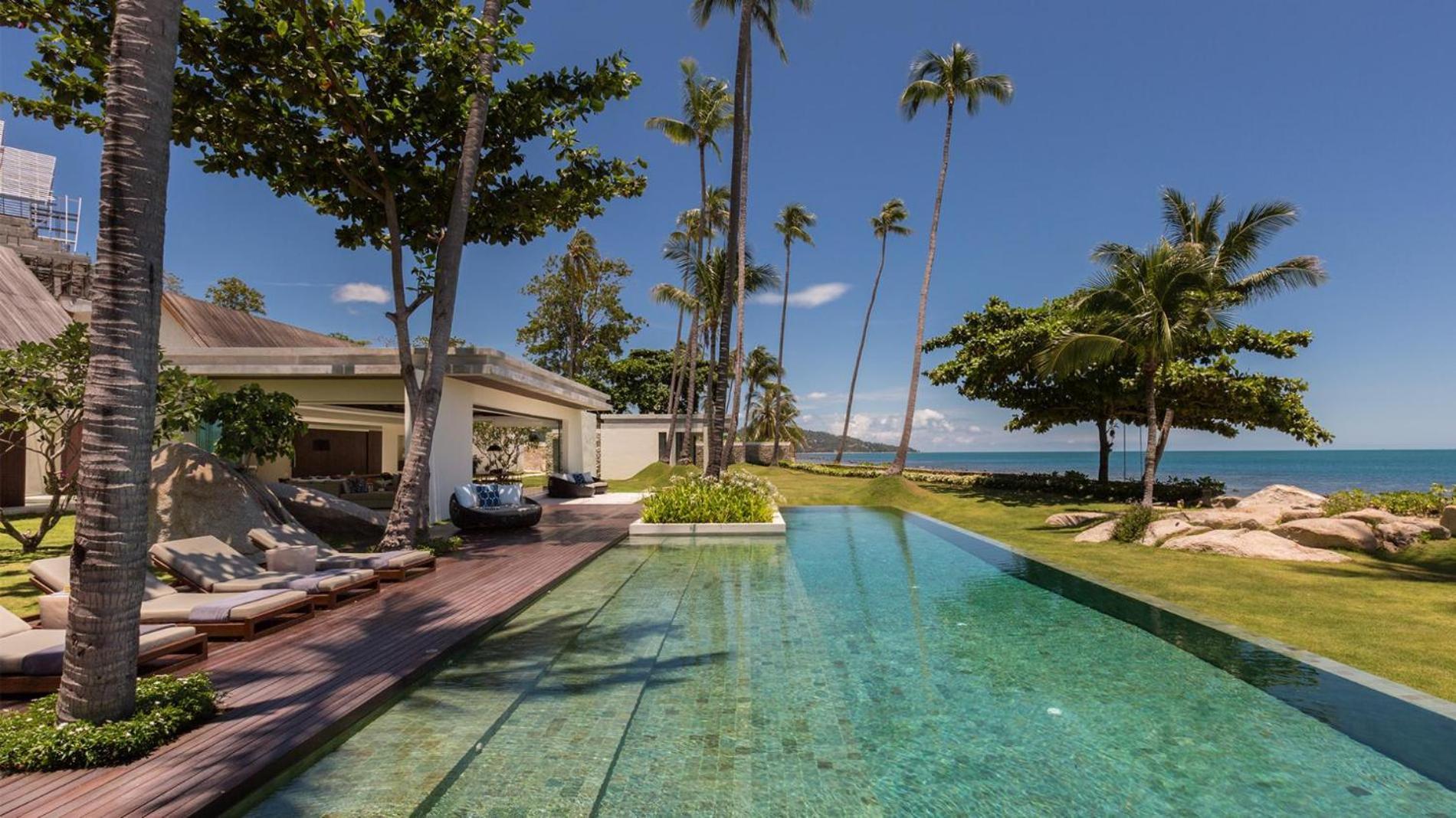 Fashionable Villa Malabar Beachfront 5 Bedrooms Plus 2 Kid'S Bedrooms Laem Sor Екстер'єр фото
