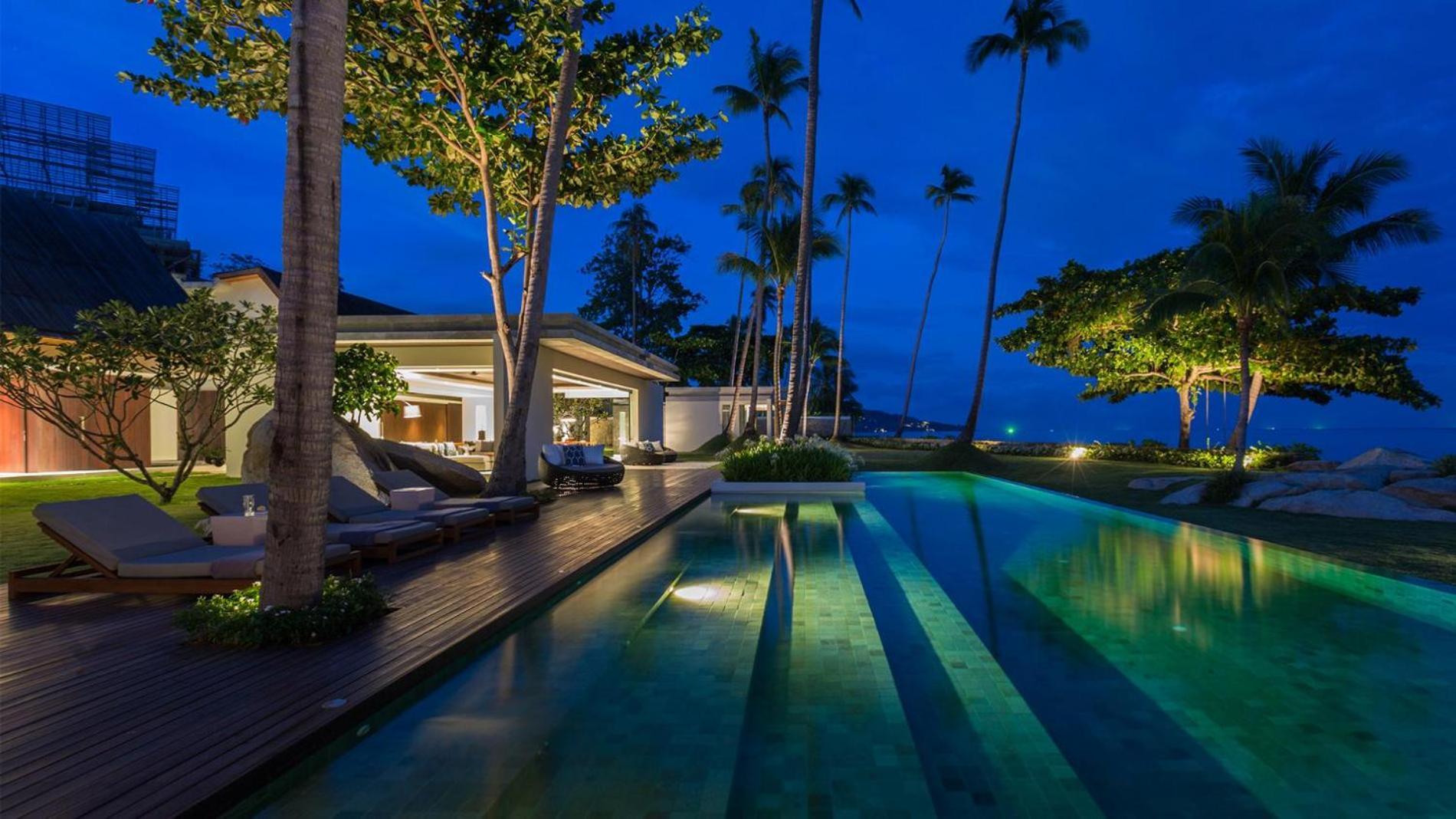 Fashionable Villa Malabar Beachfront 5 Bedrooms Plus 2 Kid'S Bedrooms Laem Sor Екстер'єр фото