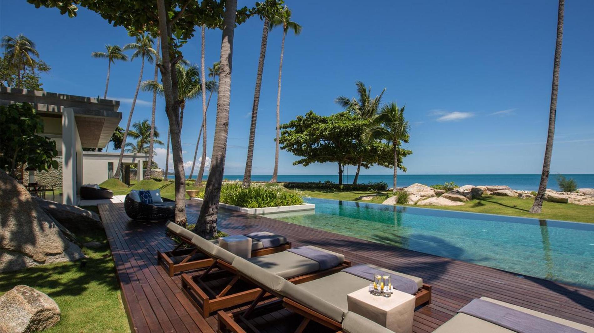 Fashionable Villa Malabar Beachfront 5 Bedrooms Plus 2 Kid'S Bedrooms Laem Sor Екстер'єр фото