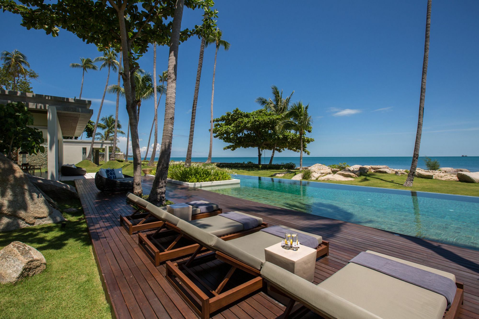 Fashionable Villa Malabar Beachfront 5 Bedrooms Plus 2 Kid'S Bedrooms Laem Sor Екстер'єр фото